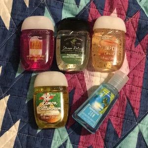 Brand new B&BW lot of 5 anti bacterial hand gel